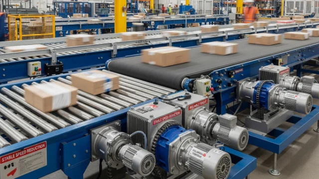 Tandwielmotoroplossingen voor transportsystemen
